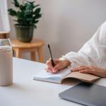photo of a person taking notes